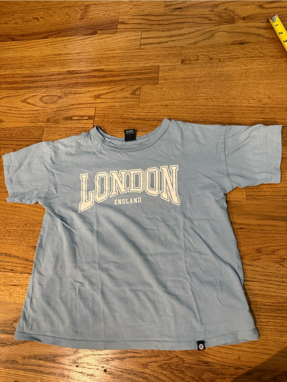 Circle x Light Blue "London England" Graphic Tee, M